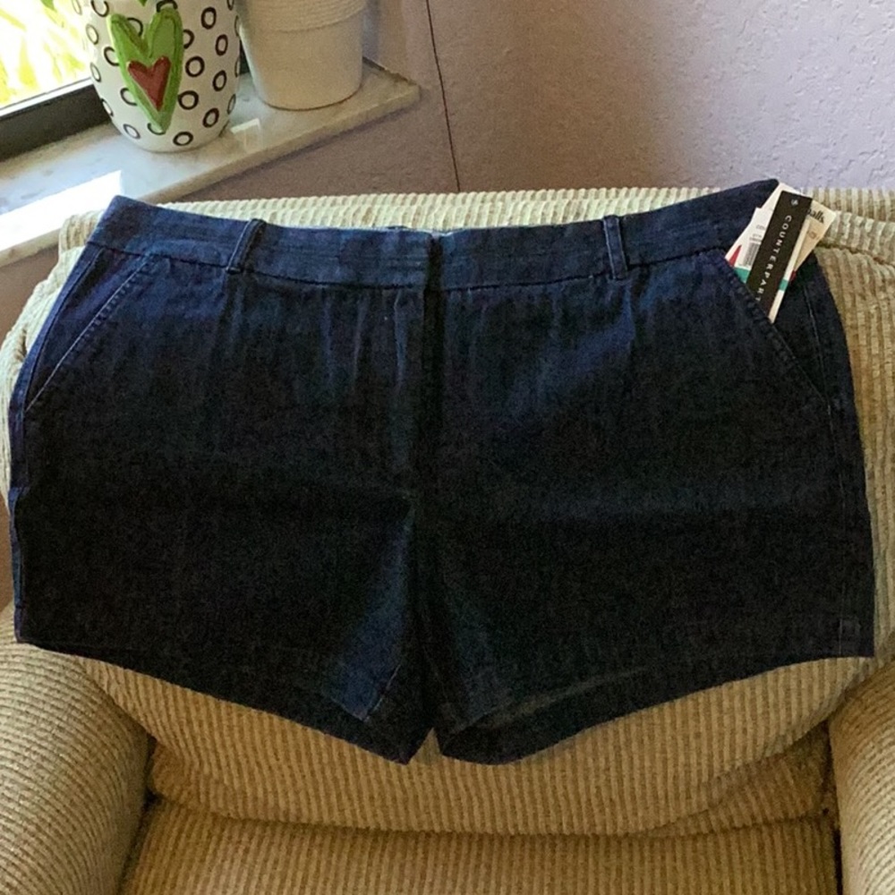 NWT Counterparts Women’s Sz 16 Denim Dark Wash Shorts